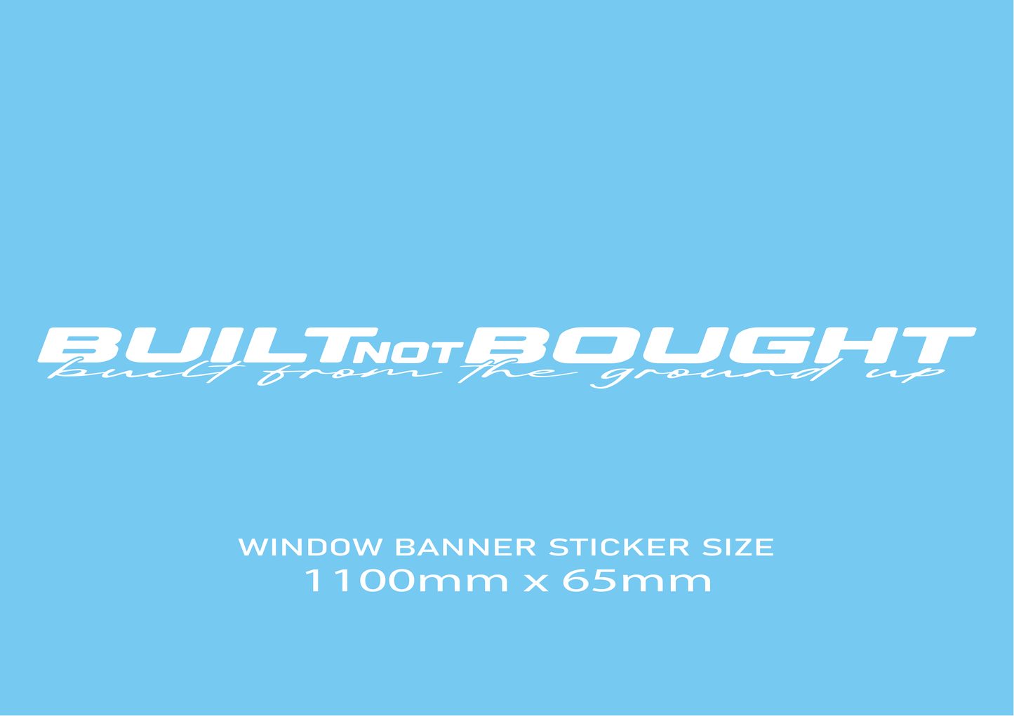 WINDOW BANNER STICKER